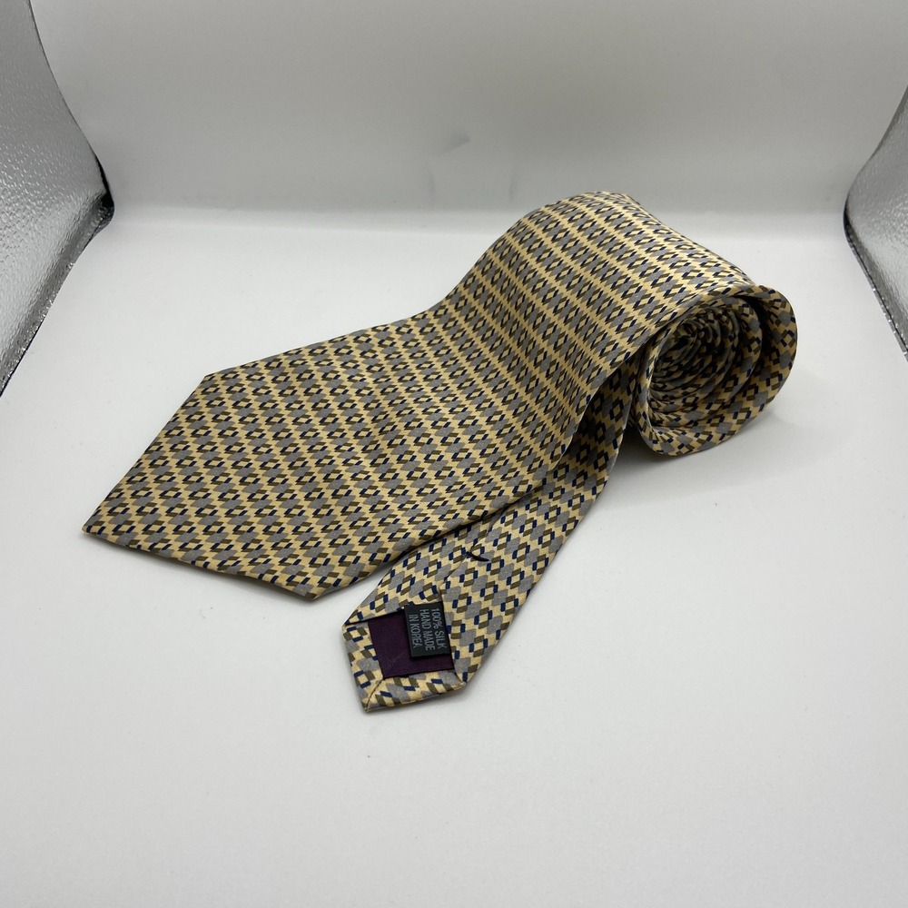 Alexander Julian Colours Men Multi Diamond Silk Business Formal Pointed Neck Tie